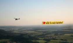 Flug&Bild Bannerschlepp Heiratsantrag