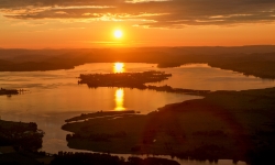 Flug&Bild Sonnenuntergang Reichenau