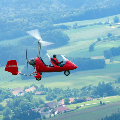 Gyrokopter fliegen Tragschrauber Rundflug