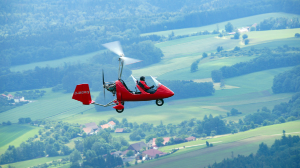 SONY DSC Gyrokopter fliegen Tragschrauber Rundflug